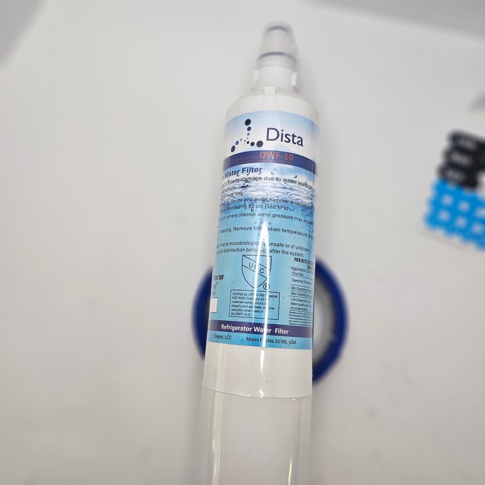 Dista DWF-10 Refrigerator Water Filter Replacement NSF Certified White - Picture 4 of 4